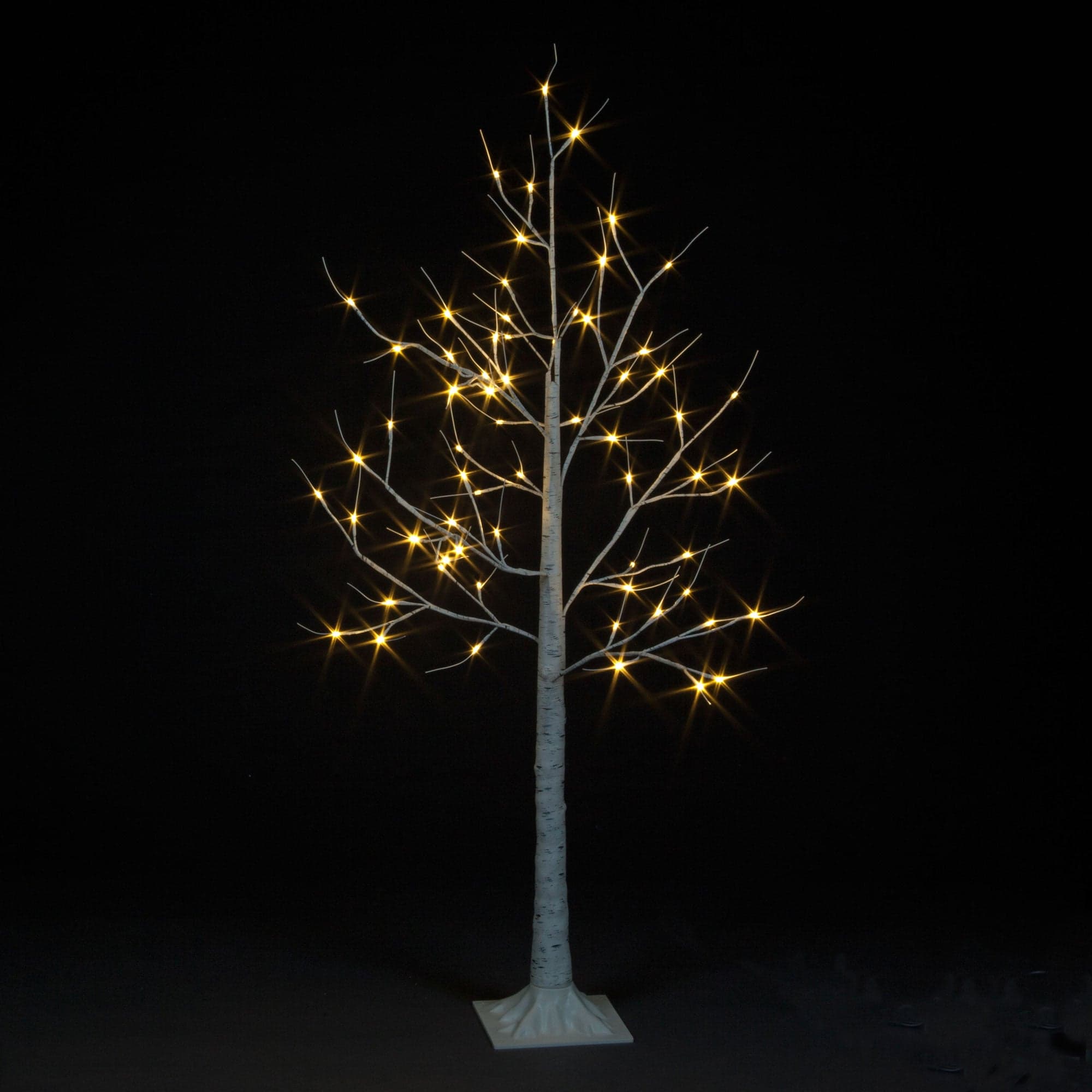 1.5m Birch Tree w/64 WW LEDs Including 16 Flashing